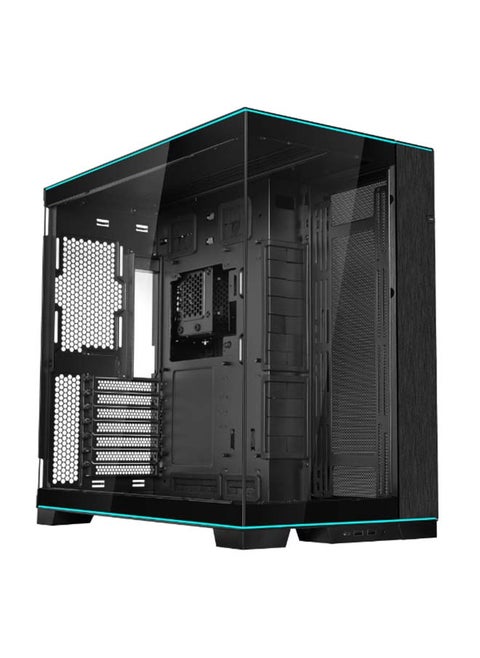 Lian Li O11D EVO RGB Black ATX MidTower Gaming Case Tempered Glass,CPU Cooler Support Upto 167mm, GPU Support Upto 422mm, 360mm Radiator Supported, 8x PCI Slots, Front: 2x USB, 1x Type C | BLACK
