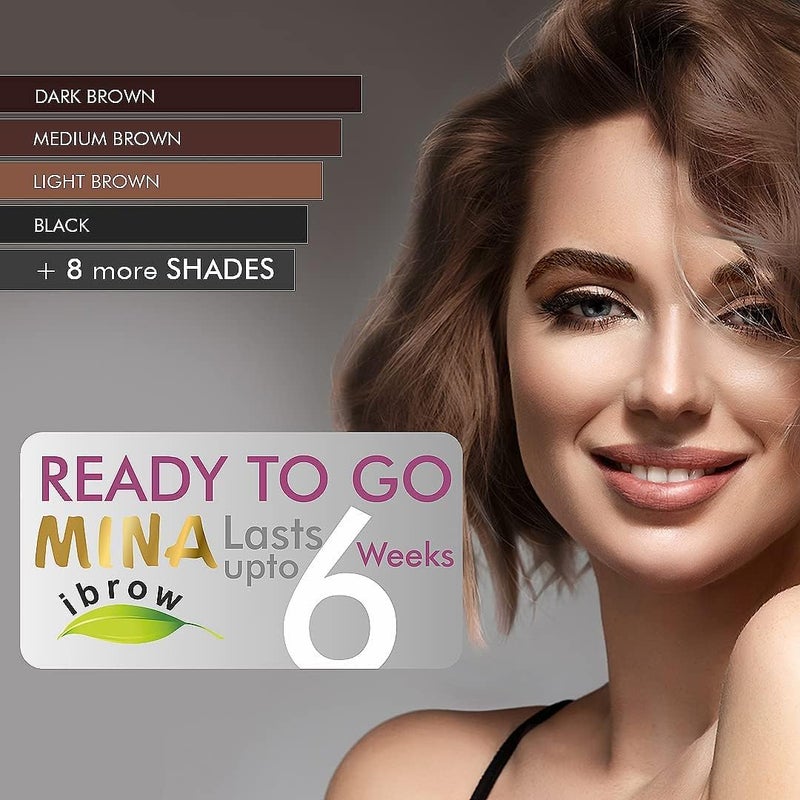 MinaiBrow Mina ibrow Henna Golden Brown Regular Pack & Tinting Kit for Hair Dye - Image 5