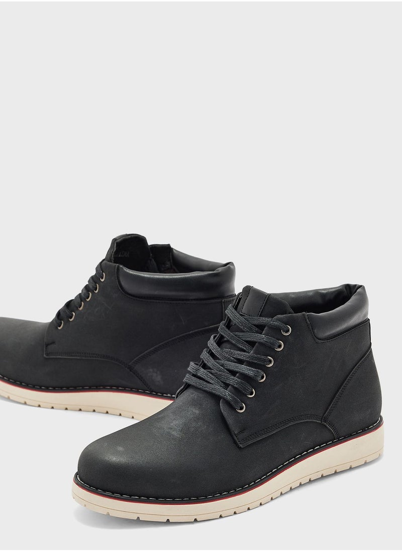 Robert Wood - Casual Lace Up Boots - Image 1
