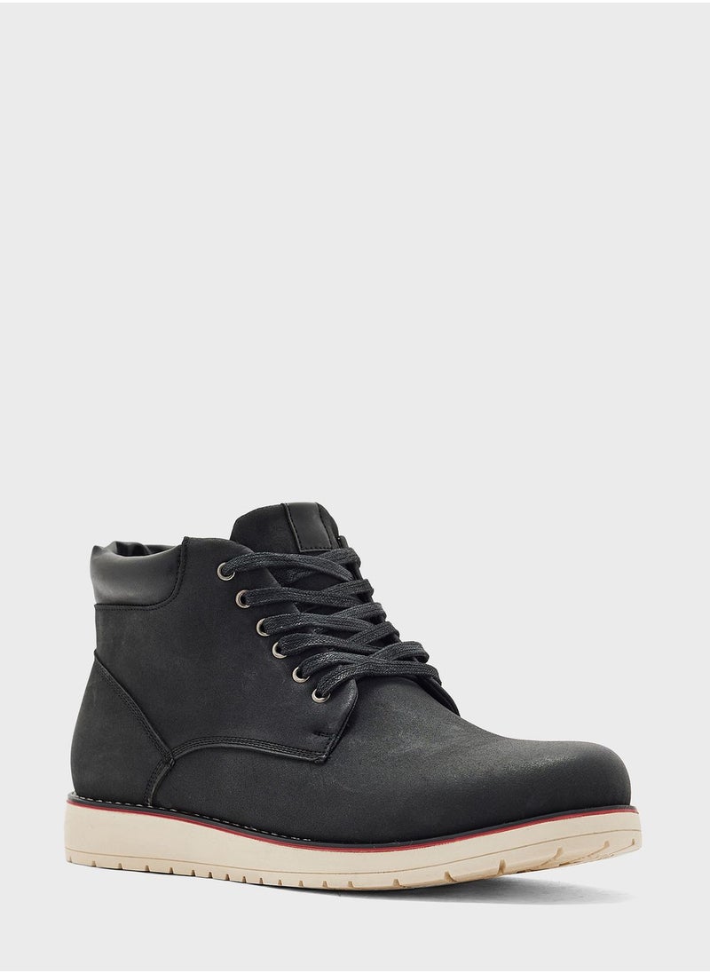 Robert Wood - Casual Lace Up Boots - Image 1