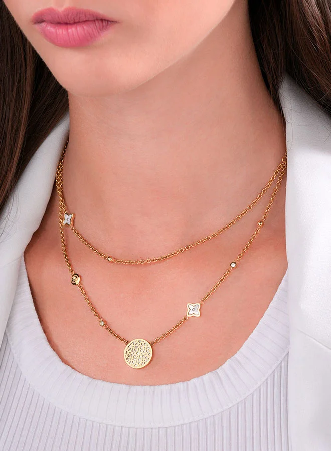 CERRUTI 1881 Arabesque.4 Gold Elegant and Unique Women's Necklace