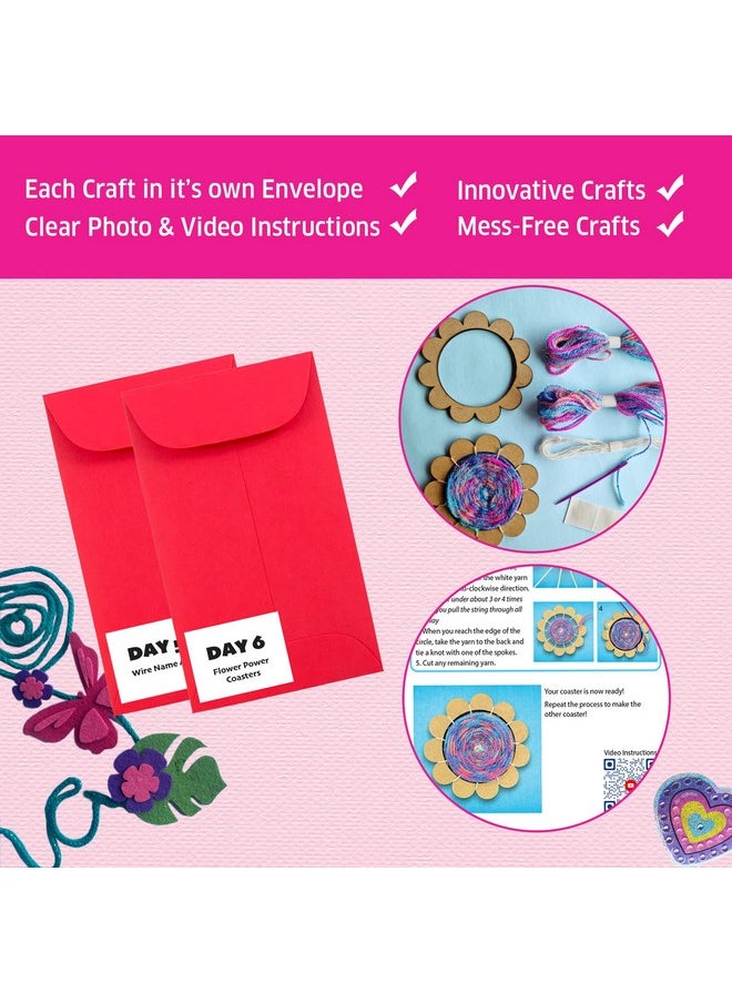 CHALK AND CHUCKLES - 7 Days Of Art And Craft Kit For Kids Age 8-12, 30 Diy Activities-Diamond Art Stickers, Painting, Scratch Art, Birthday Gift For Girls, Boys 9, 10, 11, 12-15 Years - Image 1