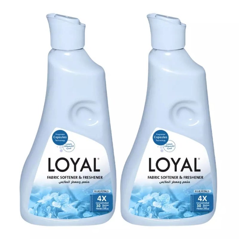 Loyal Fabric Softener and Freshener Laundry Detergent with Blue Petals fragrance- 2X1500ml