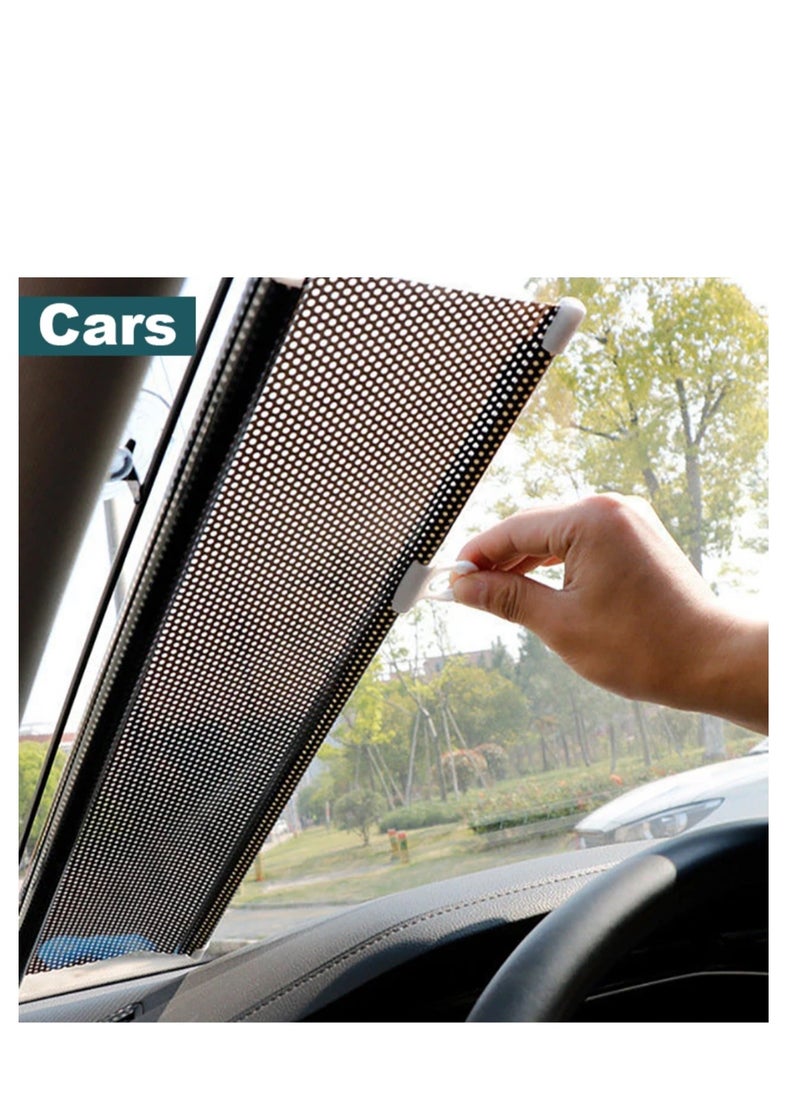 BLUE CORAL Blue Coral Blackout Portable Suction Curtains Curtains Cup Office Blinds Blinds Retractable Punch Free Roller Home Sunshade Window Balcony Sun Shade Nail Free (Black)  - Image 3
