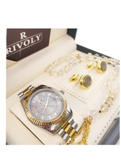 Rivoly Men's stainless steel set consisting of a watch, a rosary, a pen and cufflinks  - Image 2