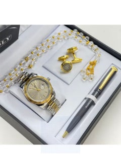 Rivoly Men's stainless steel set consisting of a watch, a rosary, a pen and cufflinks  - Image 1