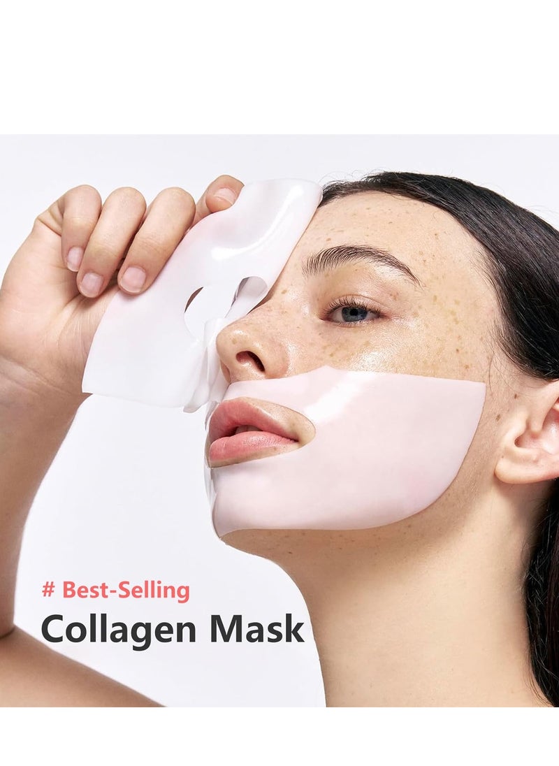 بيودانس Bio-Collagen Real Deep Mask، قناع مرطب بين عشية وضحاها، تقليل المسام، تحسين المرونة، 34 جرام x4pcs.  - Image 3