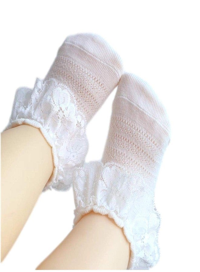 Freshfoot Cute and Soft Baby Girls Frill Socks (Pack of 3) (4-5 Years) - Image 4