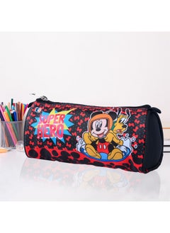 Kuber Industries Kuber Industries Pencil Pouch | Kids Stationary Storage Bag | Pencil Utility School Pouches | Multi-Purpose Travel Pouch | Geometry Box | Disney Mickey | Large | Black  - Image 5