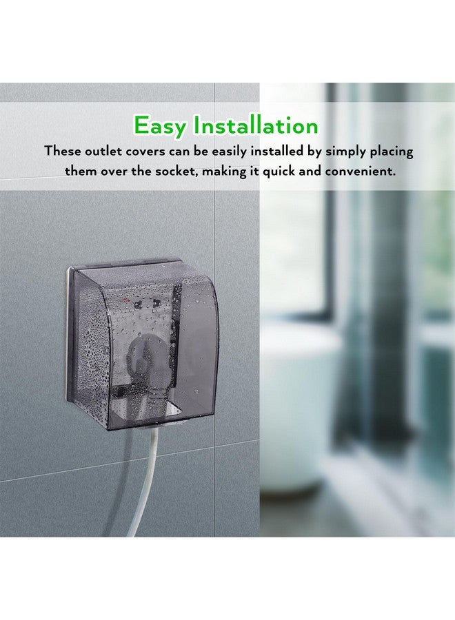 Veemoon Waterproof Outlet Cover, Baby Safety Outlet Cover Switch Plug Outlet Covers Socket Receptacle Protector Box Socket Outlet Case for Bathroom - Image 4