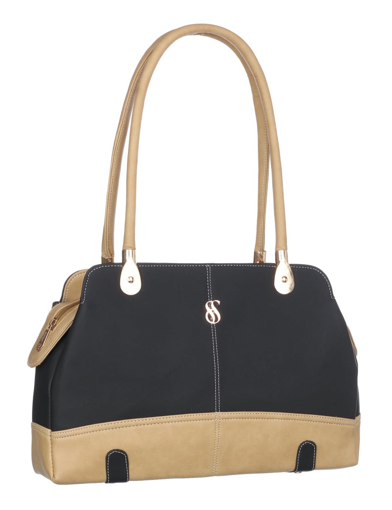 Fostelo Women's Davie Satchel Tote Handbag for Women | Ladies Purse | Stylish Shoulder Bag | Gift For Women | Black - Image 1