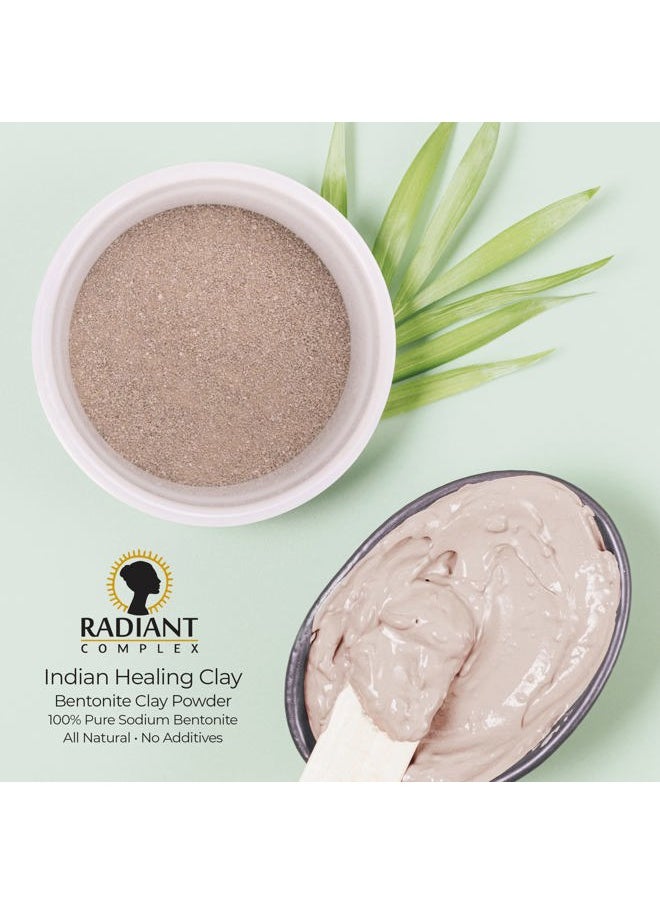 Radiant Complex Sodium Bentonite Clay Powder - Indian Healing Clay - 100% Pure Sodium Bentonite - DYI Clay Face Mask - 5 lbs  - Image 5