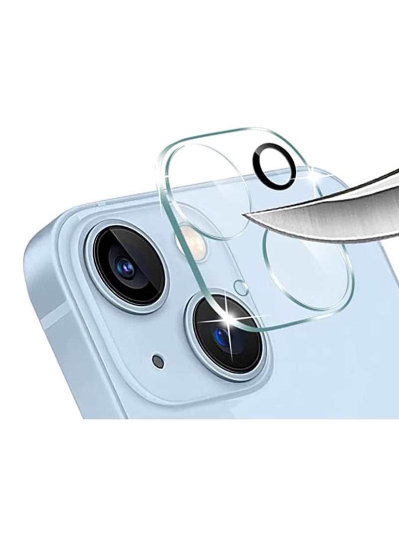Generic - 3D Waterproof Tempered Glass Compatible With IPhone 15  Camera Lens Protective Film Sticker Compatible with Apple iPhone 15 Graffiti Clear - Image 1