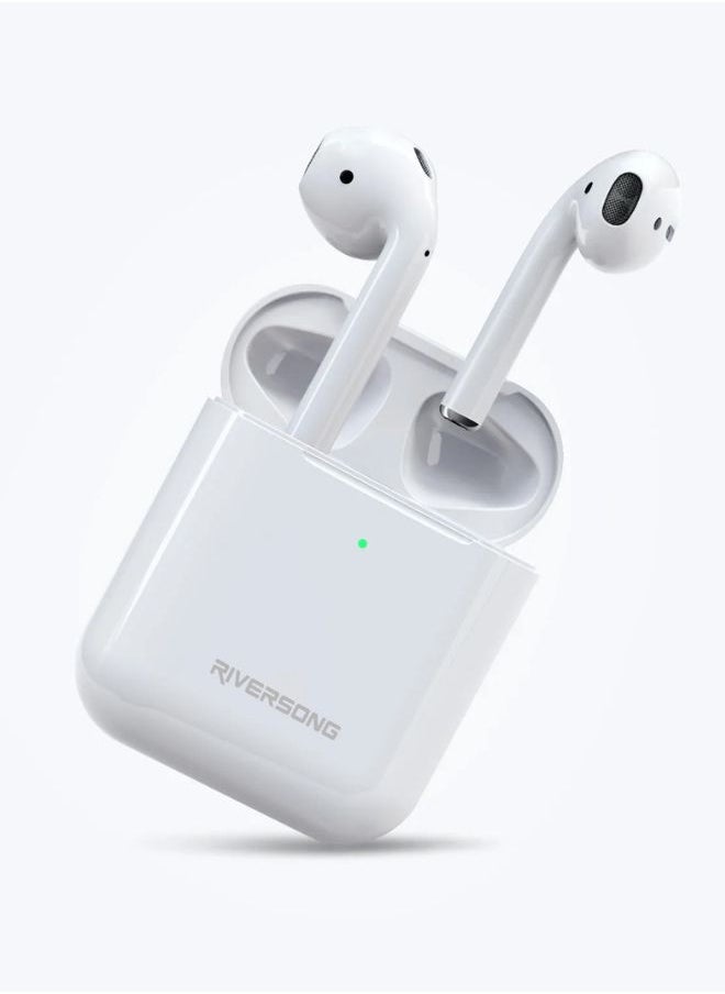 RIVERSONG Airfly L2 True Wireless Stereo Earbuds, Touch Control, Sweat Proof, White Color  - Image 2