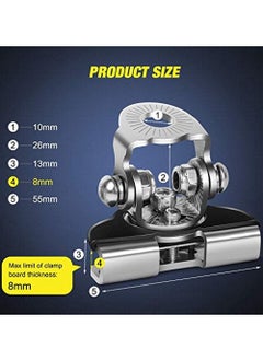 OIMG Led Light Bar Mounting Bracket Nilight 2Pcs Universal Adjustable Pillar Hood Led Work Light Mount Bracket Clamp Holder For Off Road Jeep Truck Suv Installing Without Drilling  - Image 2