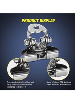 OIMG Led Light Bar Mounting Bracket Nilight 2Pcs Universal Adjustable Pillar Hood Led Work Light Mount Bracket Clamp Holder For Off Road Jeep Truck Suv Installing Without Drilling  - Image 3