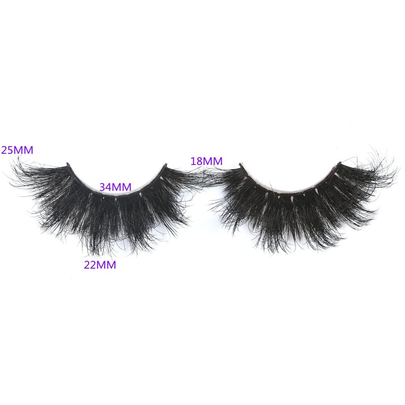 Gmagictobo False Eyelashes Dramatic 25MM Lashes 3D Faux Mink Lashes Wispy Pack Long Thick Volume Soft Strips False Lashes 8 Pairs Multipack - Image 3