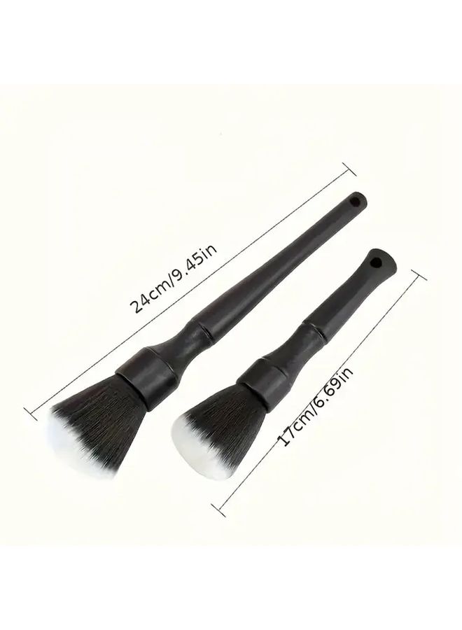 6 69Inch Black Car Interior Cleaning Tool Air Vent Brush Gap Dust Removal Soft Bristle - Image 2