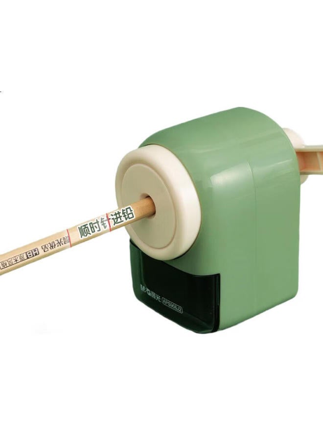 M.G M&G Stationery Hand-Crank Pencil Sharpener, Student Pencil Sharpener, 5 Adjustable Thickness Settings, Automatic Lead Insertion, Green Aps906J2 - Image 3