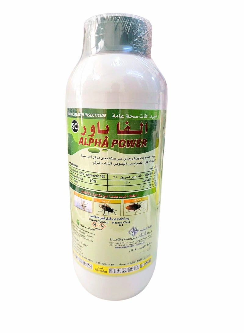 ALPHA POWER Alpha Pur Insecticide To Eliminate Cockroaches Mosquitoes And Flies 1 L - Image 1