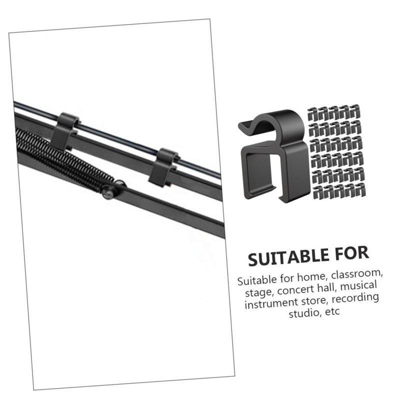 Adjustable Phone and Microphone Stand Cable Clips 40 Pack Universal Holder - Image 4