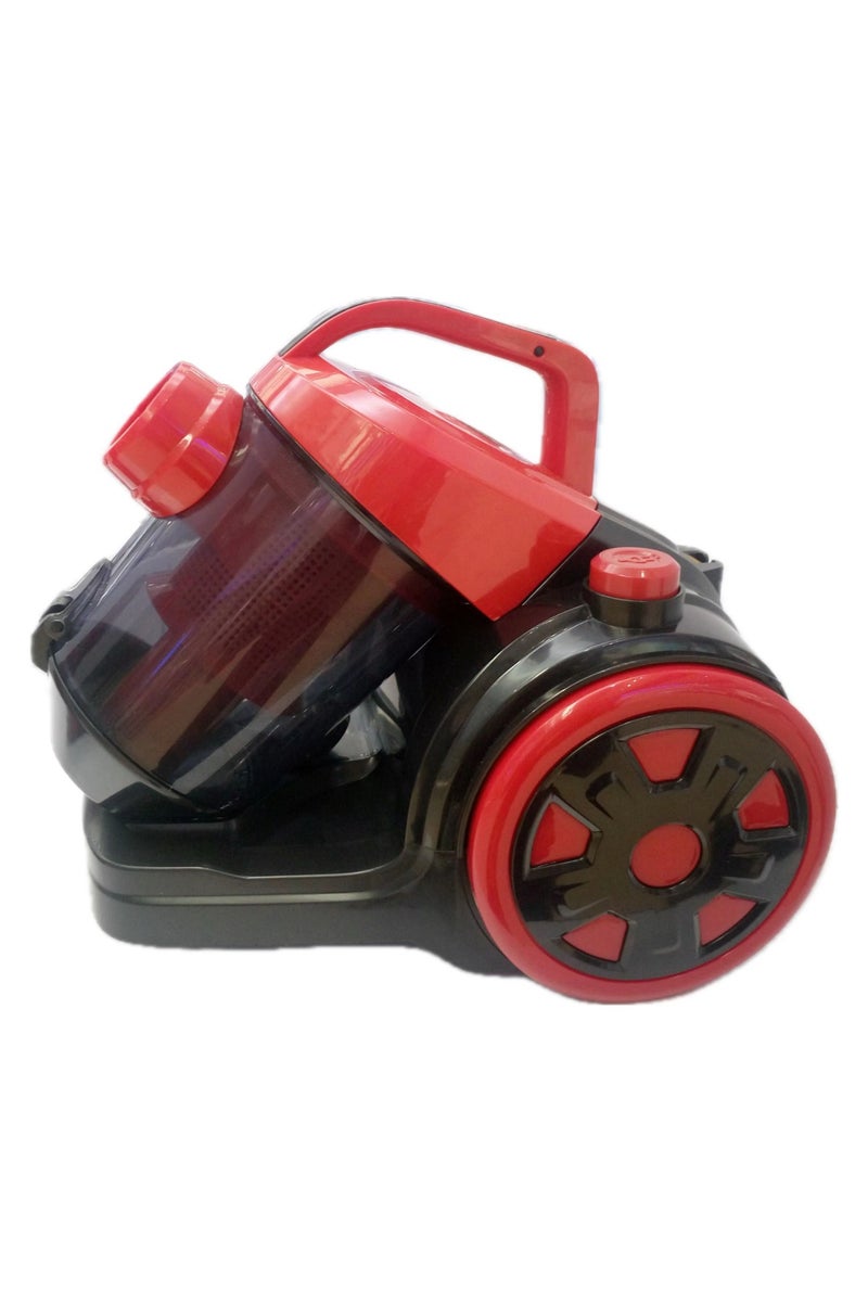 Denx Multi-Cyclonic Bagless Corded Canister Vacuum Cleaner, 2.2 L Capacity, Variable Speed, 4.2m Cord, Convenient Storage, 2.2 L 1200 W  Black/Red - Image 3