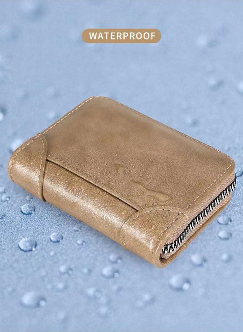 Card Bag Large Capacity Multi-card Compact Portable Driver's License Card Bag Khaki - Image 5