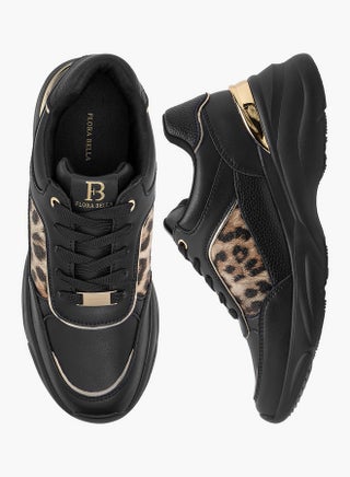 Women's Animal Print Sneakers with Lace-Up Closure and Chunky Heels - pzsku/Z809C3FEA546759DA1846Z/45/1749654554/217c8c83-e8fe-47f4-a01b-01b787541c4a