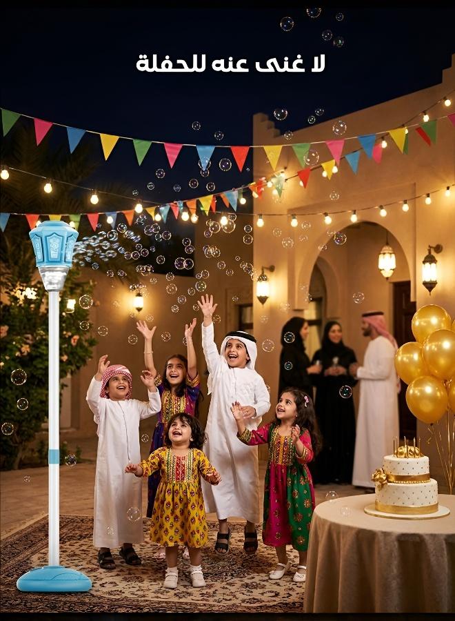 جودي بلاي آلة فقاعات كهربائية أوتوماتيكية بالكامل على شكل إضاءة شارع مع موسيقى وأضواء للتخييم في الهواء الطلق - Image 2