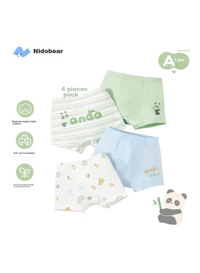 Niduoxiong Niduoxiong Children's Underwear, Boys' Cotton Boxer Briefs, Baby Boy Shorts, Toddler Underpants  - Image 1