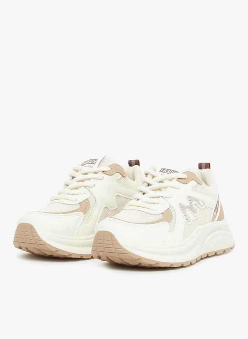 Styli Active Chunky Sole Lace Up Sneakers