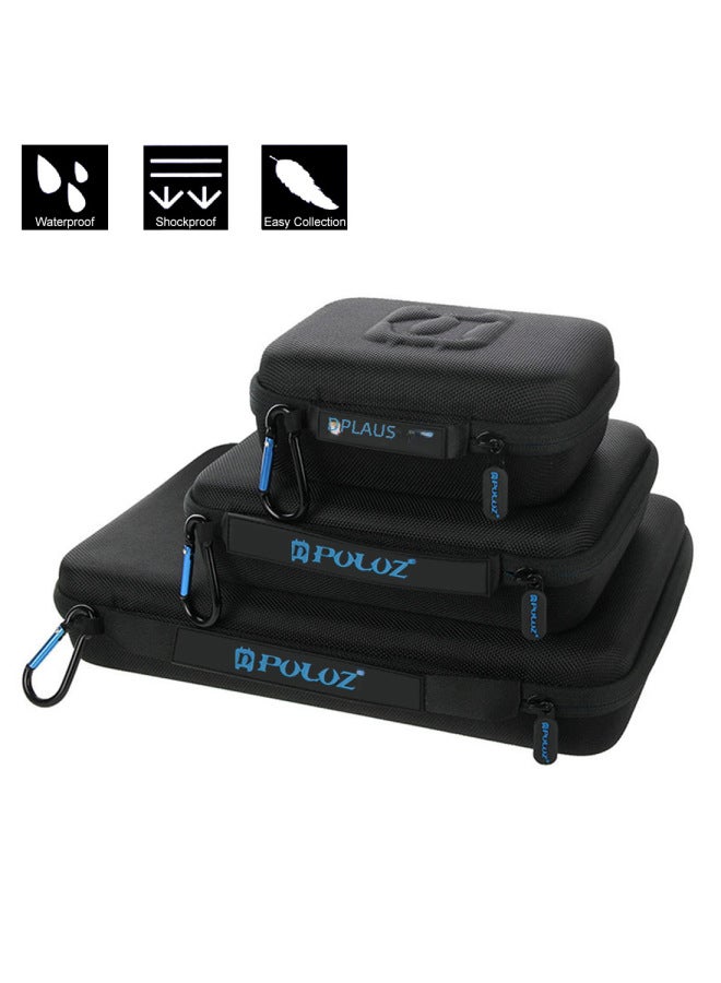 Generic PULUZ Fat Cow GoPro Storage Bag Portable Storage Bag Medium Storage Bag Accessories Storage Box-Color:Black  - Image 5