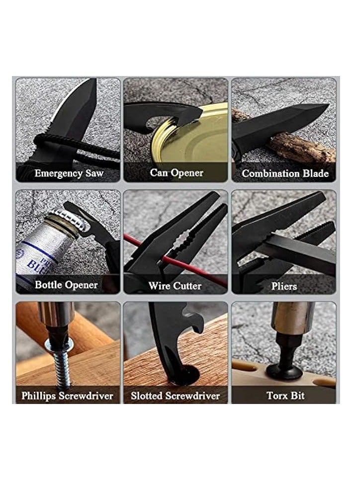 Green Tiger Men's & Women's Stainless Steel Pocket Knife with Pliers/Screwdrivers & Bottle Opener - Image 5