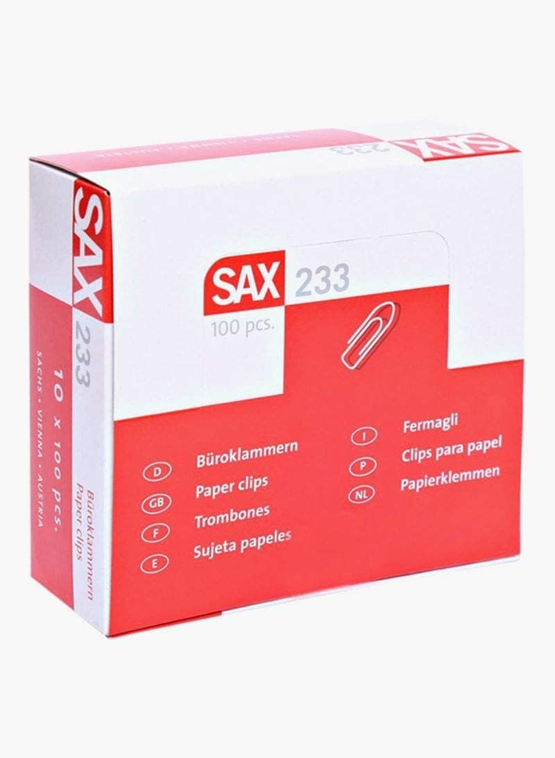 SAX Paper Clips 233 - 30MM (100 Clips/Pack) - Image 2