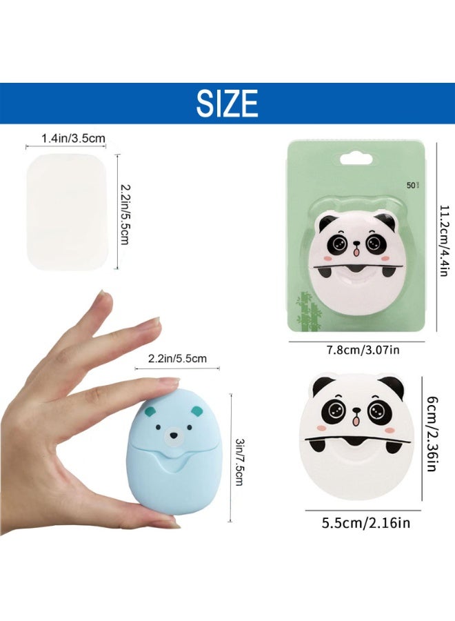 هيدفانا 3 علب صفائح صابون محمولة، صفائح صابون للسفر، إكسسوارات التنظيف الشخصي الخارجي - Image 3