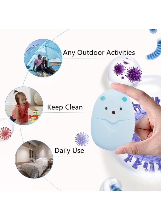 هيدفانا 3 علب صفائح صابون محمولة، صفائح صابون للسفر، إكسسوارات التنظيف الشخصي الخارجي - Image 4