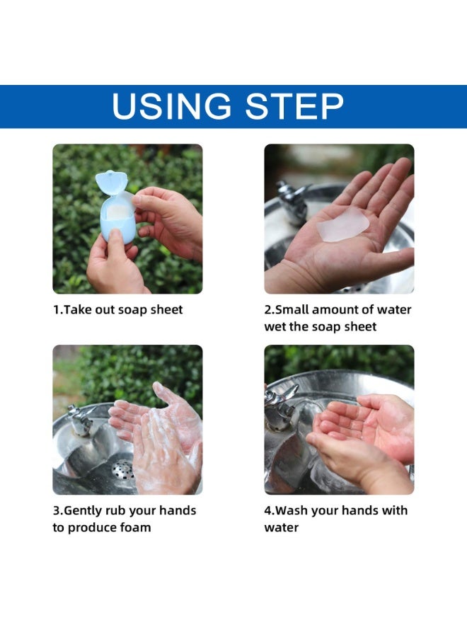 هيدفانا 3 علب صفائح صابون محمولة، صفائح صابون للسفر، إكسسوارات التنظيف الشخصي الخارجي - Image 5