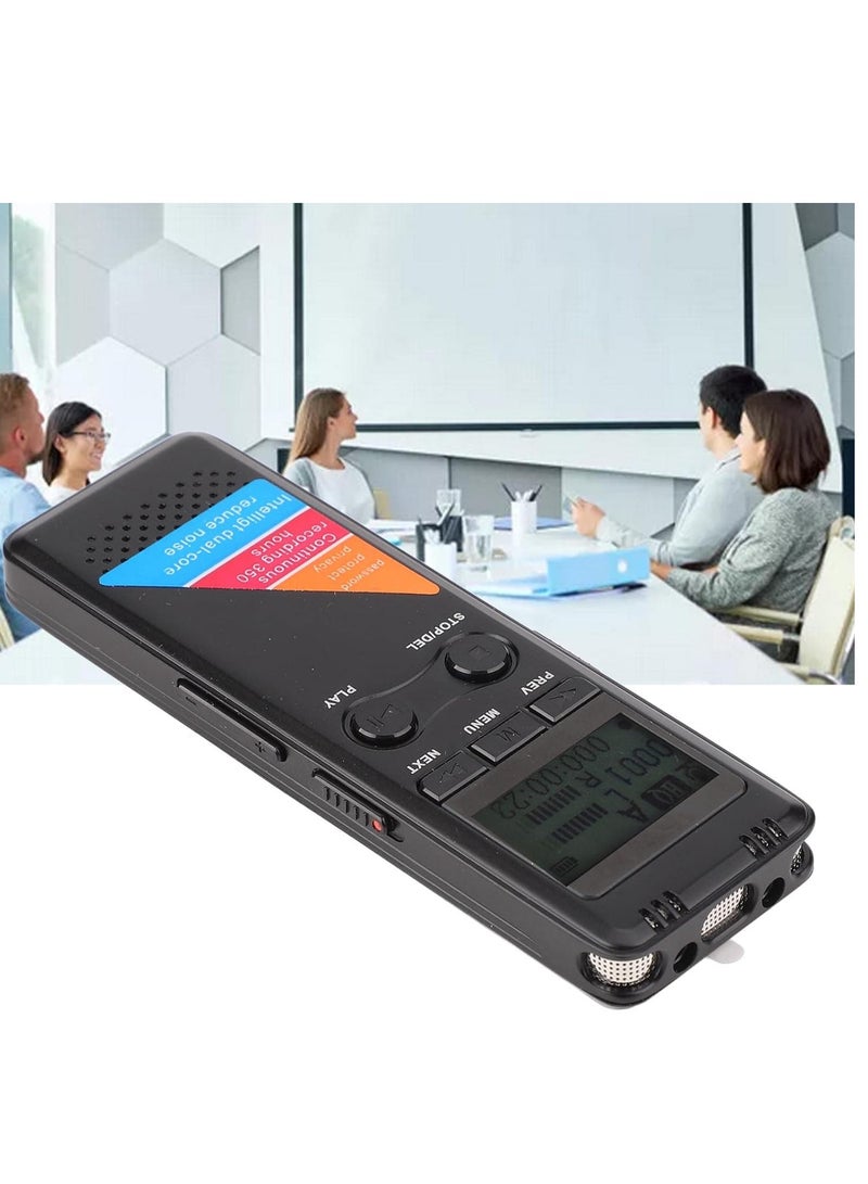 General Digital Voice Recorder, 128 x 64 LCD Display, 32GB Memory, AB Snooze Function, MP3/WAV Compatible, Pocket Voice Recorder with USB 2.0 Interface for Meeting  - Image 2