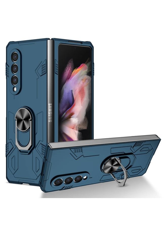 Generic Case Cover For Samsung Galaxy Z Fold3 5G Matte UV Shockproof Phone Case Dark Blue 