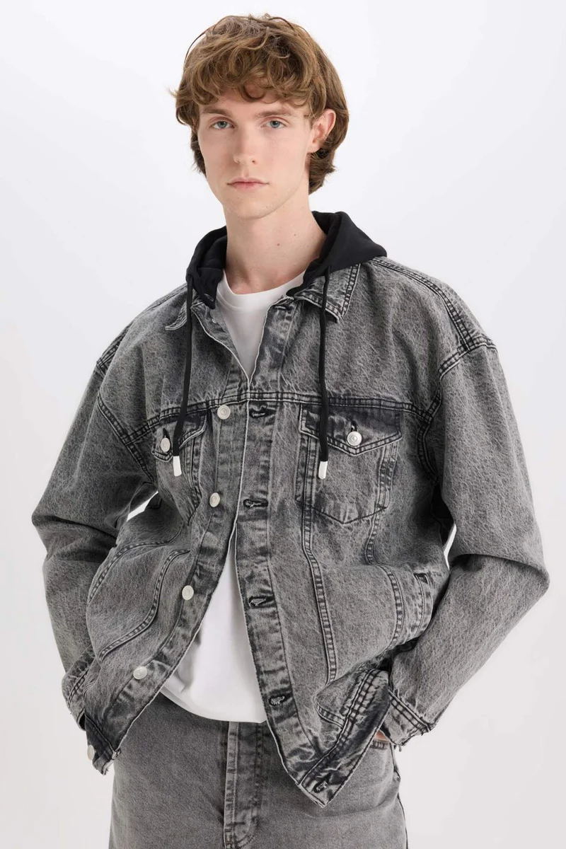 ديفاكتو Oversize Fit Denim Jacket
