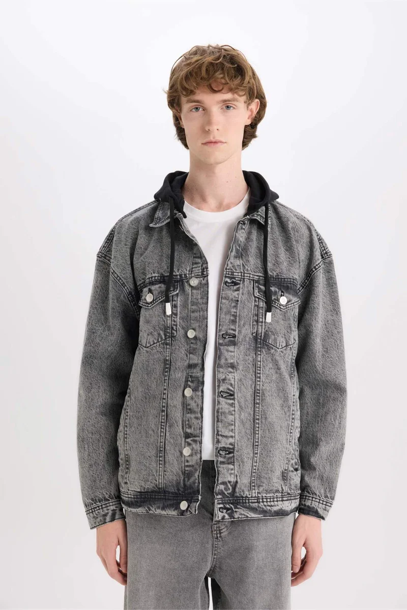 Defacto  Oversize Fit Denim Jacket for Men | Best Price UAE