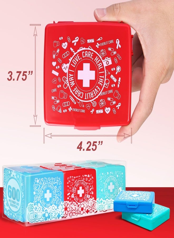 EVERLIT CARE EVERLIT Pocket-Aid Mini First Aid Kit | Compact, Portable Hard-Shell Cases of 50 Items | Cuts, Scrapes, Wound Care Essentials for Travel, Outdoor, School, Camping, Home, Office (12 Packs | 600 Pcs) - Image 5