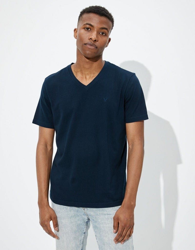 American Eagle AE Super Soft Icon V-Neck T-Shirt - Image 1