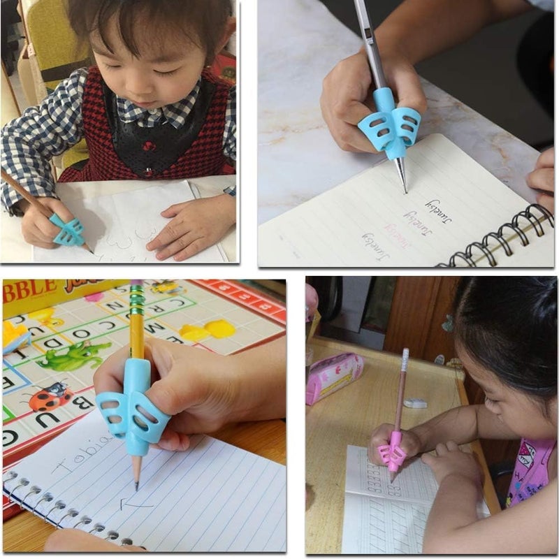 JuneLsy Pencil Grips for Kids Handwriting Pencil Gripper Pencil Holder Posture Correction Training Writing AIDS for preschooler Kids Toddler Children 3-7Year Learning to Write - Image 5