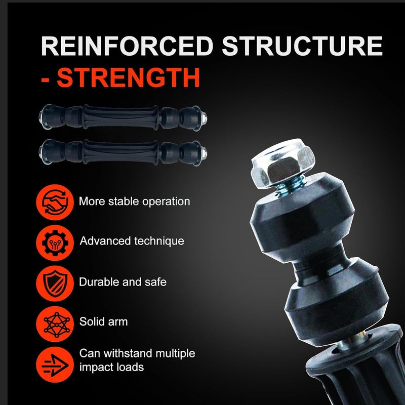 نورنو طقم وصلات شريط التأرجح K700432، مجموعة وصلات شريط التوازن الأمامي المتوافقة مع 2004-2019 إسكاليد، أفالانش، سيلفرادو 1500، تاهو، سوبربان، يوكون، سييرا 1500 - Image 4