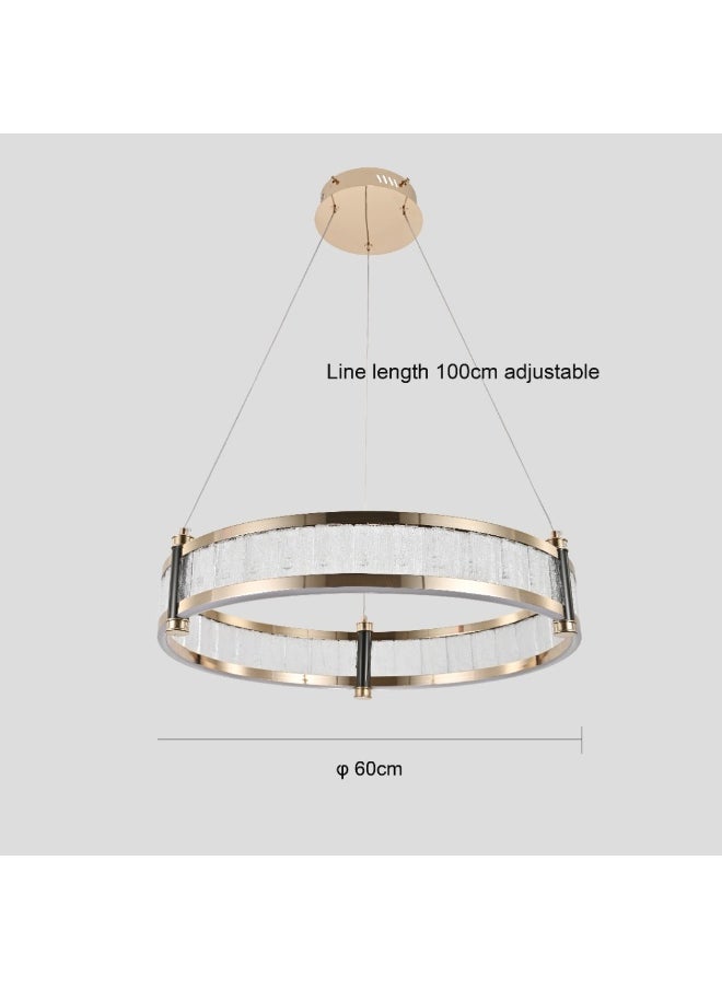 Hummer Modern golden chandelier with 3 42-watt lighting  - Image 1
