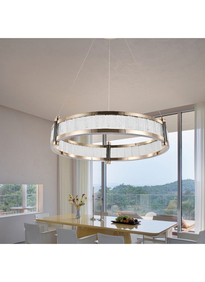 Hummer Modern golden chandelier with 3 42-watt lighting  - Image 2