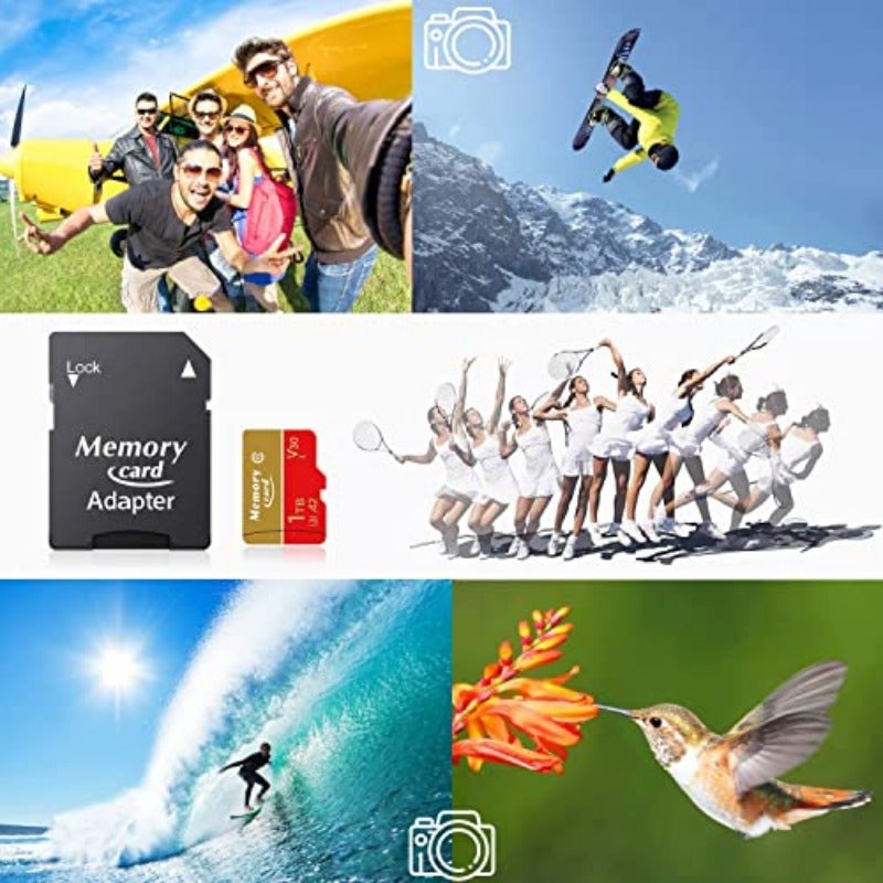 1024GB Micro Card TF Card UHS-I High Speed Up to 100 MB s Memory Card with Adapter 4K UHD Video for Drone Smartphone Camera Dash Cam - Image 3