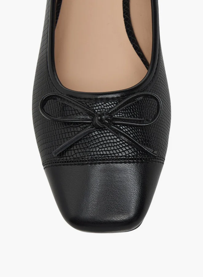 سيليست Women's Bow Detail Ballerina Shoes