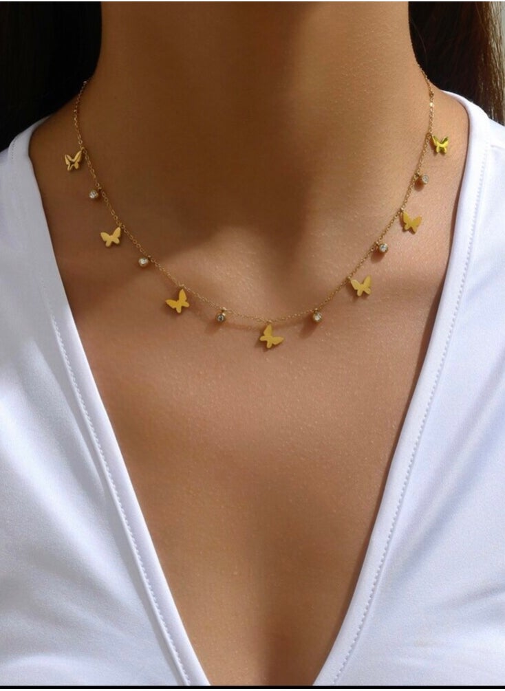 Equal - Elegant Stainless Steel Gold Plated Necklace For Women - Image 1
